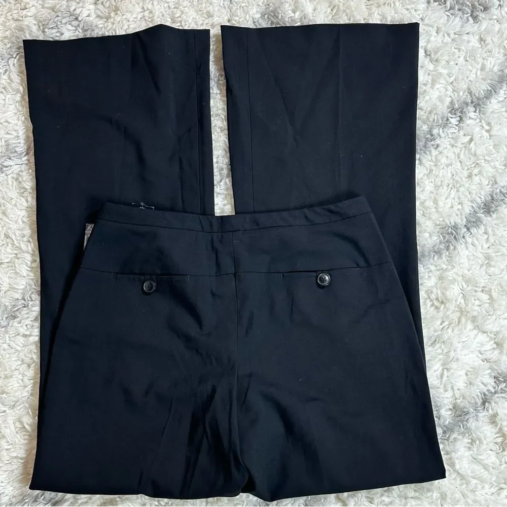 Rafaella Elegant Black Flare Trousers